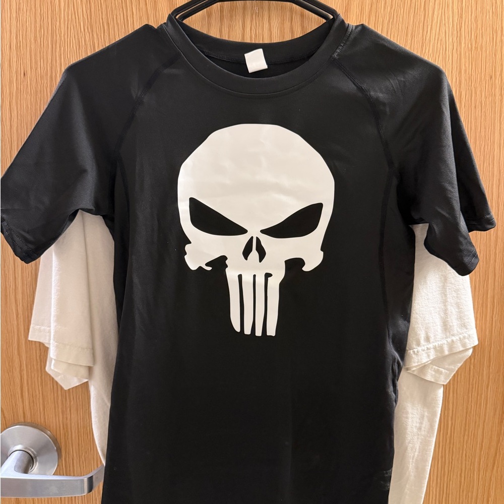 Men’s Compression Punisher Shirt, Size Small